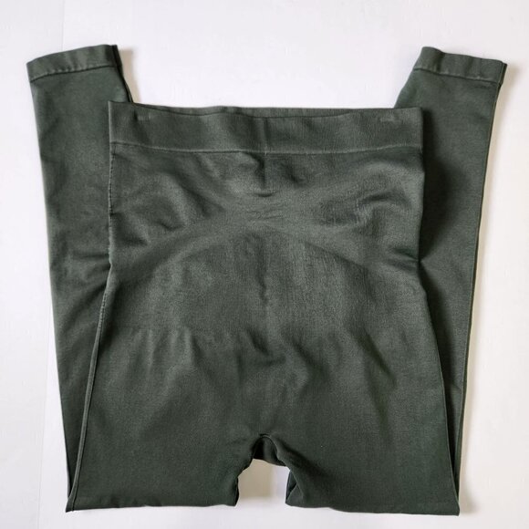 BLANQI Everyday Maternity Belly Support Seamless Leggings Size XL Green Tagless - Picture 7 of 8